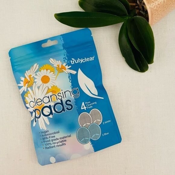 Truly Clear Silicone Facial Scrubber Gentle Exfoliator Cleansing Pads Pack of 4 - Picture 4 of 8